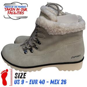 JSport Bluestone Women's All Terra Boot, Stone (White, SIZE 9 M) NWOB